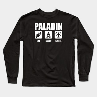 PALADIN Eat Sleep Smite Long Sleeve T-Shirt